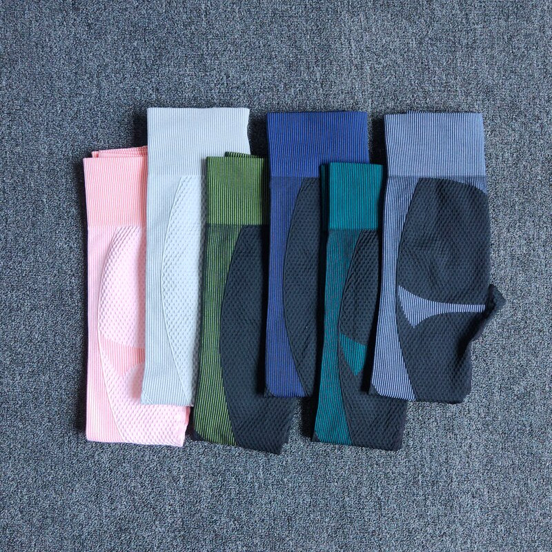High Waist Fitness Gym Leggings Women Seamless Push Up Energy Tights Workout Running Activewear Tummy Control Yoga Pants