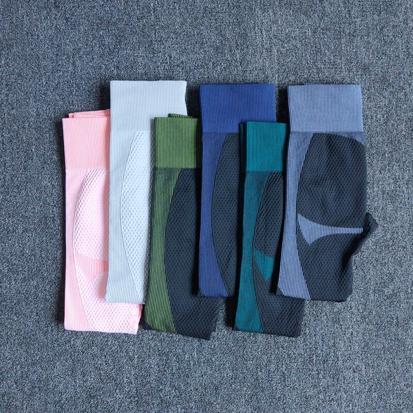 High Waist Fitness Gym Leggings Women Seamless Push Up Energy Tights Workout Running Activewear Tummy Control Yoga Pants