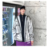 New Spring men Bright Leather Jacket Hooded Multi-pocket Fashion Design Men's Jackets and Coats Clothes Big Size 4XL 5XL | Vimost Shop.