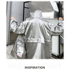 New Spring men Bright Leather Jacket Hooded Multi-pocket Fashion Design Men's Jackets and Coats Clothes Big Size 4XL 5XL | Vimost Shop.