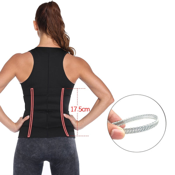 Womens Waist Trainer Corset Vest Sauna Sweat Suit Compression Shirt Slimming Body Shaper Workout Tank Tops Weight Loss Shapewear | Vimost Shop.