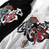 Embroidery Japanese Wind Thunder Devil Hoodie Streetwear Harajuku Hip Hop Chinese Style Hooded Sweatshirts Men Oversize | Vimost Shop.