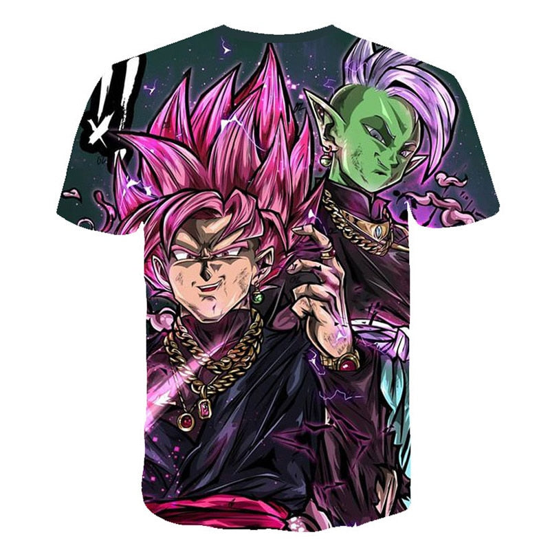 New Dragon Ball Z T Shirts Mens Summer 3D Print Super Saiyan Goku Black Zamasu Vegeta Dragonball Casual Tee Shirt tops Tee | Vimost Shop.