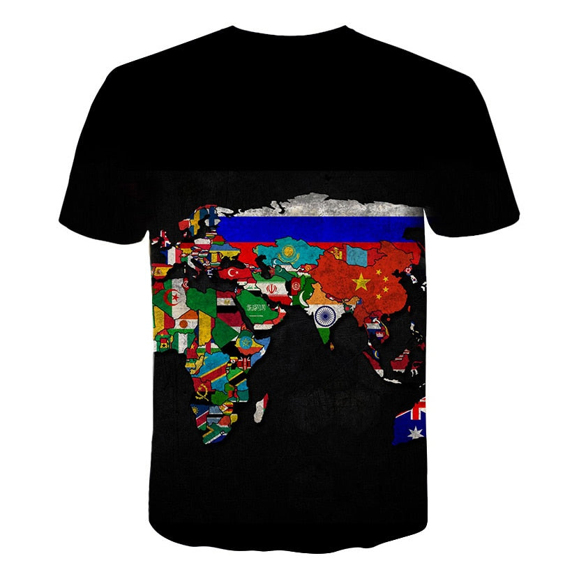 Retro Federal Republic of Germany Flag T-shirt Men/Women Couple Lovers Models Fashion Short sleeve Round neck T-shirt | Vimost Shop.