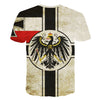 Retro Federal Republic of Germany Flag T-shirt Men/Women Couple Lovers Models Fashion Short sleeve Round neck T-shirt | Vimost Shop.