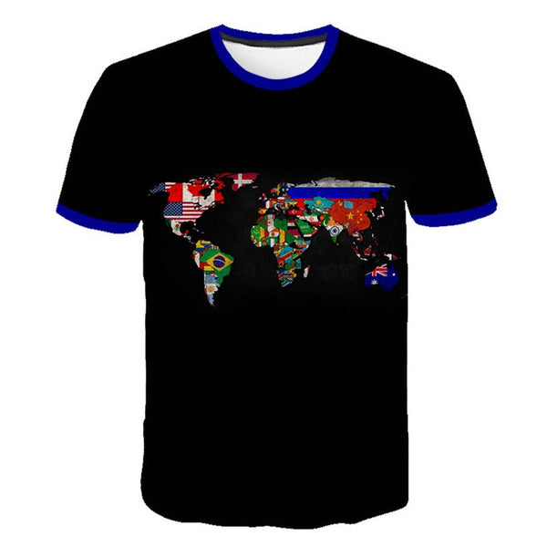Retro Federal Republic of Germany Flag T-shirt Men/Women Couple Lovers Models Fashion Short sleeve Round neck T-shirt | Vimost Shop.