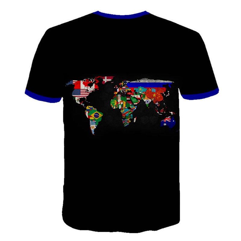 Retro Federal Republic of Germany Flag T-shirt Men/Women Couple Lovers Models Fashion Short sleeve Round neck T-shirt | Vimost Shop.