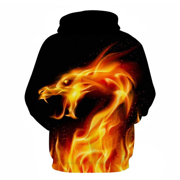 Red flame basketball/hoodie 3D sweatshirt blue flame men's and women's hoodies summer and fall street hoodies | Vimost Shop.