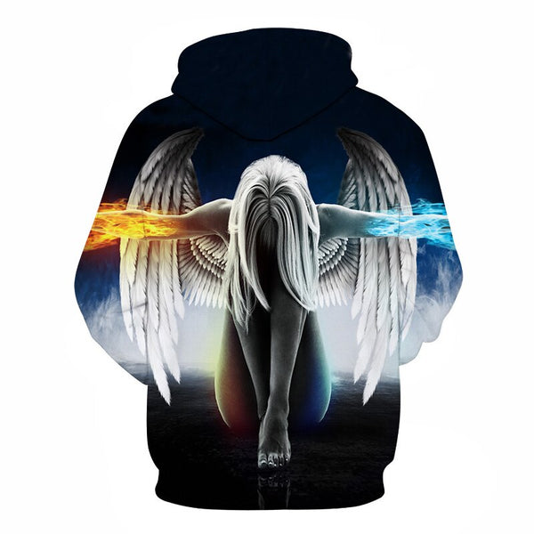 Red flame basketball/hoodie 3D sweatshirt blue flame men's and women's hoodies summer and fall street hoodies | Vimost Shop.