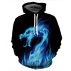 Red flame basketball/hoodie 3D sweatshirt blue flame men's and women's hoodies summer and fall street hoodies | Vimost Shop.