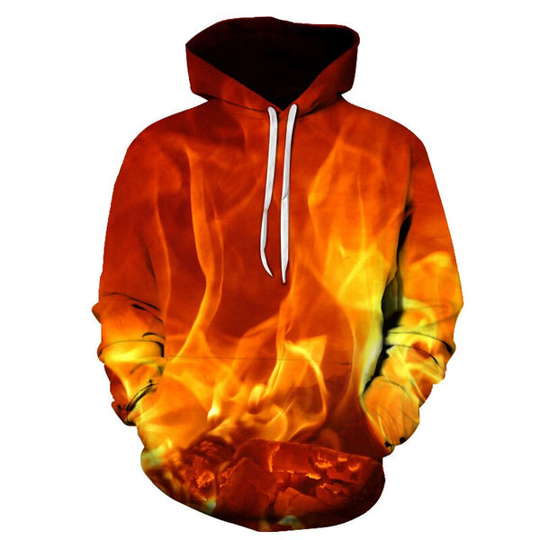Red flame basketball/hoodie 3D sweatshirt blue flame men's and women's hoodies summer and fall street hoodies | Vimost Shop.