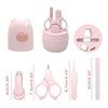 4pcs Baby Healthcare Kits Baby Nail Care Set Infant Finger Trimmer Scissors Nail Clippers Cartoon Animal Storage Box for Travel | Vimost Shop.