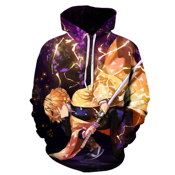 Men Women Anime Demon Slayer: Kimetsu no Yaiba Hoodie Cosplay Costume Sweatshirts Unisex Cartoon Pullover Autumn Casual Clothing | Vimost Shop.