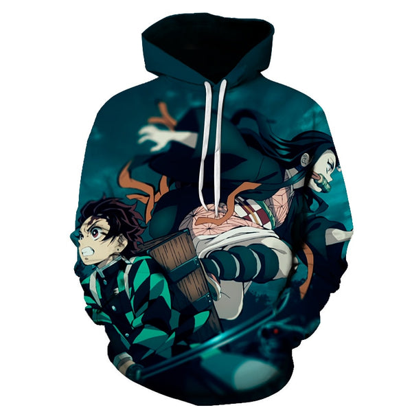 Men Women Anime Demon Slayer: Kimetsu no Yaiba Hoodie Cosplay Costume Sweatshirts Unisex Cartoon Pullover Autumn Casual Clothing | Vimost Shop.