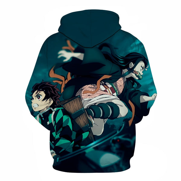 Men Women Anime Demon Slayer: Kimetsu no Yaiba Hoodie Cosplay Costume Sweatshirts Unisex Cartoon Pullover Autumn Casual Clothing | Vimost Shop.
