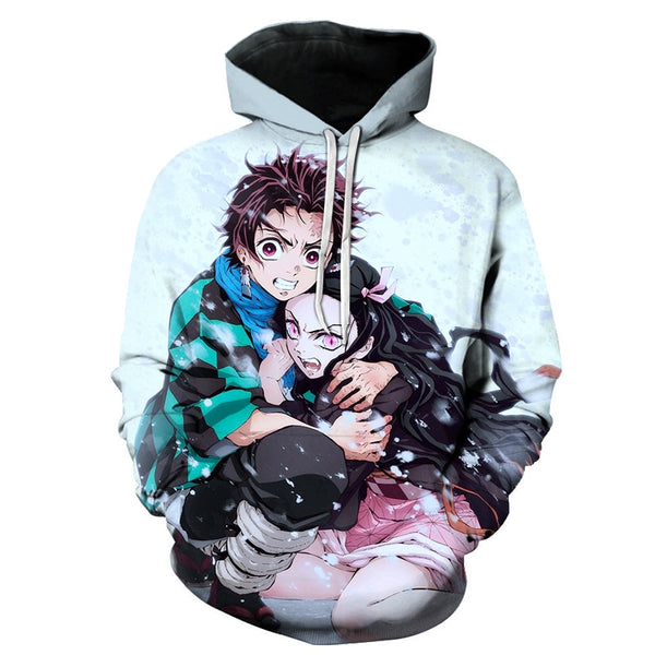 Men Women Anime Demon Slayer: Kimetsu no Yaiba Hoodie Cosplay Costume Sweatshirts Unisex Cartoon Pullover Autumn Casual Clothing | Vimost Shop.