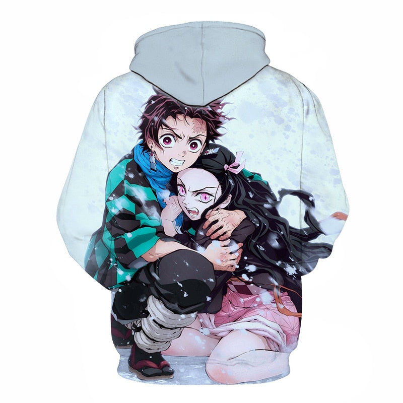 Men Women Anime Demon Slayer: Kimetsu no Yaiba Hoodie Cosplay Costume Sweatshirts Unisex Cartoon Pullover Autumn Casual Clothing | Vimost Shop.