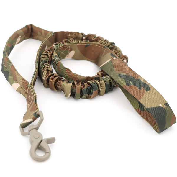 Military Tactical Dog Leash 2 Handle Quick Release Elastic Bungee Leads Rope Dog Training Leashes For Small Large Dogs | Vimost Shop.