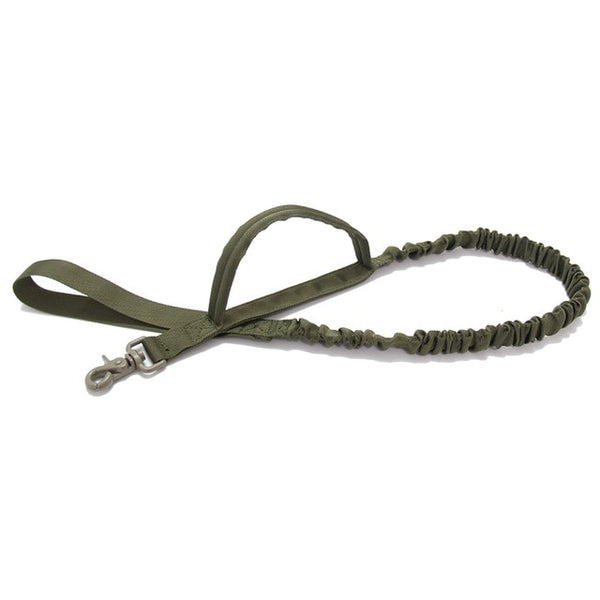 Military Tactical Dog Leash 2 Handle Quick Release Elastic Bungee Leads Rope Dog Training Leashes For Small Large Dogs | Vimost Shop.
