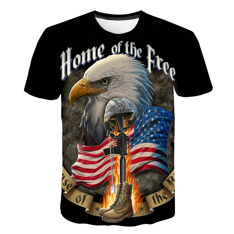Flag Printing 3D Red maple Tshirt Men Fashion Short Sleeve Summer T-shirts Casual Canada Flag | Vimost Shop.