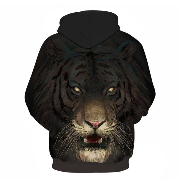 3D Print Flame Tiger Hoodie Men Sweatshirt Men Women Hoodies Plus Size Pullover Novelty 6XL Casual Animal Coats | Vimost Shop.