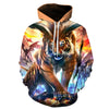 3D Print Flame Tiger Hoodie Men Sweatshirt Men Women Hoodies Plus Size Pullover Novelty 6XL Casual Animal Coats | Vimost Shop.