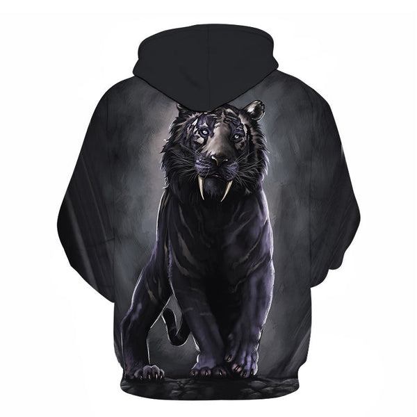 3D Print Flame Tiger Hoodie Men Sweatshirt Men Women Hoodies Plus Size Pullover Novelty 6XL Casual Animal Coats | Vimost Shop.