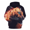3D Print Flame Tiger Hoodie Men Sweatshirt Men Women Hoodies Plus Size Pullover Novelty 6XL Casual Animal Coats | Vimost Shop.