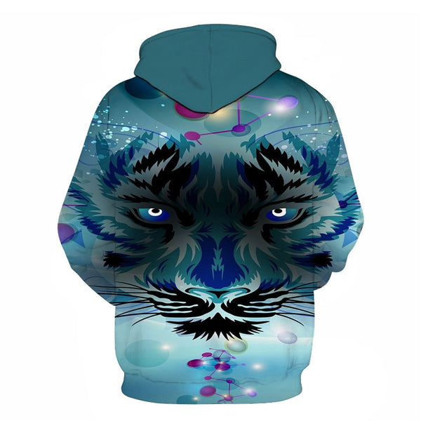 3D Print Flame Tiger Hoodie Men Sweatshirt Men Women Hoodies Plus Size Pullover Novelty 6XL Casual Animal Coats | Vimost Shop.