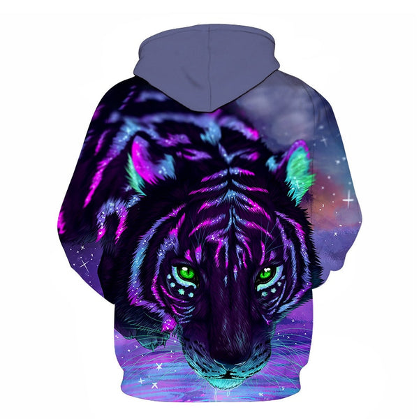 3D Print Flame Tiger Hoodie Men Sweatshirt Men Women Hoodies Plus Size Pullover Novelty 6XL Casual Animal Coats | Vimost Shop.