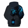 3D Print Flame Tiger Hoodie Men Sweatshirt Men Women Hoodies Plus Size Pullover Novelty 6XL Casual Animal Coats | Vimost Shop.