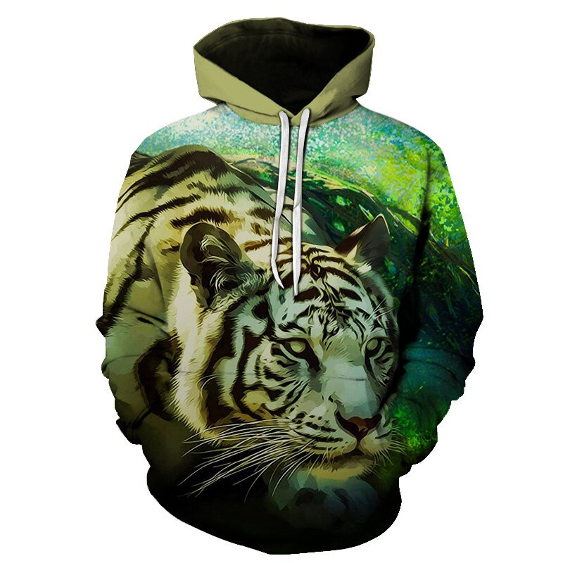 3D Print Flame Tiger Hoodie Men Sweatshirt Men Women Hoodies Plus Size Pullover Novelty 6XL Casual Animal Coats | Vimost Shop.