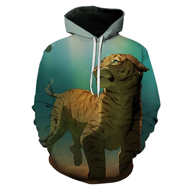 3D Print Flame Tiger Hoodie Men Sweatshirt Men Women Hoodies Plus Size Pullover Novelty 6XL Casual Animal Coats | Vimost Shop.
