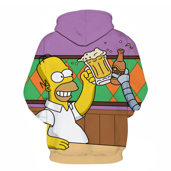 Simpson And his Son Anime Hoodie Series Men / Women Autumn and Winter Sweatshirt Hoodies | Vimost Shop.