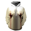 3D Print Wound Horror Blood Hoodies Sweatshirts Women Men I'M FINE Letter Hoodie Jumper Tracksuit Pullover Cosplay Women Tops | Vimost Shop.