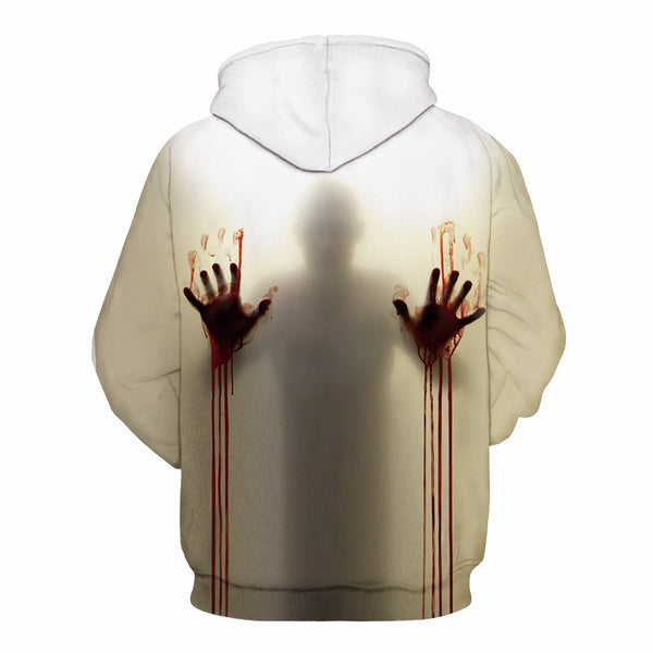 3D Print Wound Horror Blood Hoodies Sweatshirts Women Men I'M FINE Letter Hoodie Jumper Tracksuit Pullover Cosplay Women Tops | Vimost Shop.