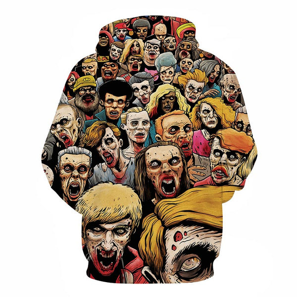 3D Print Wound Horror Blood Hoodies Sweatshirts Women Men I'M FINE Letter Hoodie Jumper Tracksuit Pullover Cosplay Women Tops | Vimost Shop.