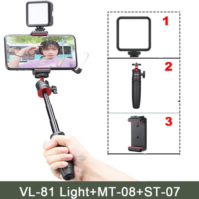 VIJIM VL81 3200k-5600K 850LM 6.5W Dimmable Mini LED Video Light Smartphone SLR Camera Rechargable Vlog Fill Light | Vimost Shop.