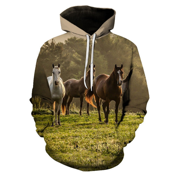Horse Win Instant Success 3D Print Hoodies Interesting implication Animal Design Men Women Streetwear Pullover Casual Sweatshirt | Vimost Shop.