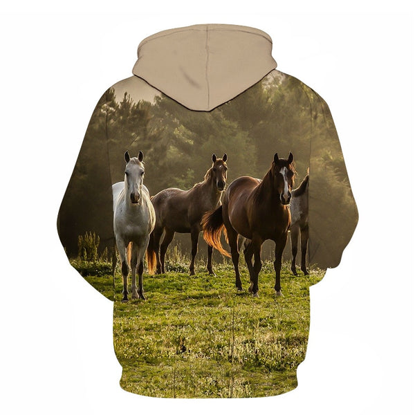 Horse Win Instant Success 3D Print Hoodies Interesting implication Animal Design Men Women Streetwear Pullover Casual Sweatshirt | Vimost Shop.