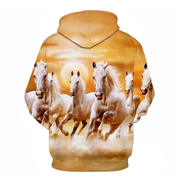 Horse Win Instant Success 3D Print Hoodies Interesting implication Animal Design Men Women Streetwear Pullover Casual Sweatshirt | Vimost Shop.