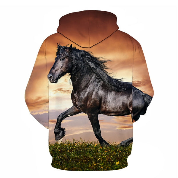 Horse Win Instant Success 3D Print Hoodies Interesting implication Animal Design Men Women Streetwear Pullover Casual Sweatshirt | Vimost Shop.
