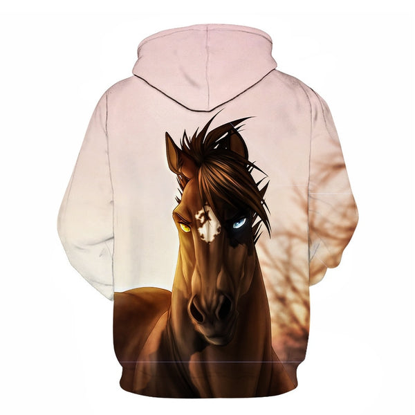 Horse Win Instant Success 3D Print Hoodies Interesting implication Animal Design Men Women Streetwear Pullover Casual Sweatshirt | Vimost Shop.