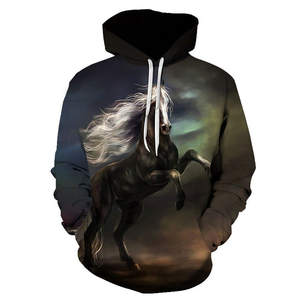Horse Win Instant Success 3D Print Hoodies Interesting implication Animal Design Men Women Streetwear Pullover Casual Sweatshirt | Vimost Shop.