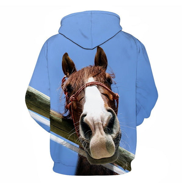Horse Win Instant Success 3D Print Hoodies Interesting implication Animal Design Men Women Streetwear Pullover Casual Sweatshirt | Vimost Shop.