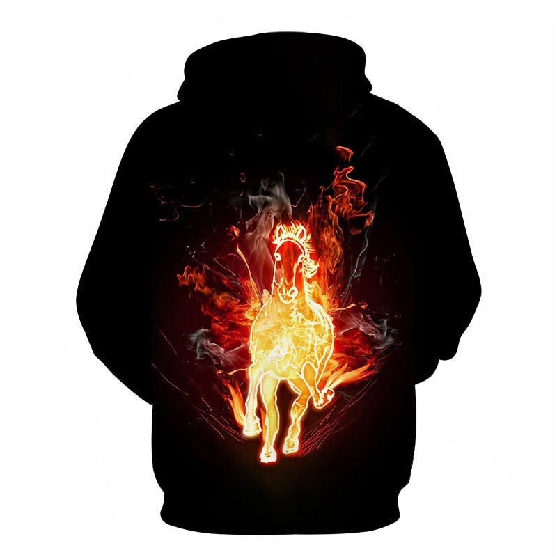 Horse Win Instant Success 3D Print Hoodies Interesting implication Animal Design Men Women Streetwear Pullover Casual Sweatshirt | Vimost Shop.