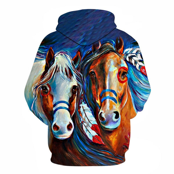 Horse Win Instant Success 3D Print Hoodies Interesting implication Animal Design Men Women Streetwear Pullover Casual Sweatshirt | Vimost Shop.