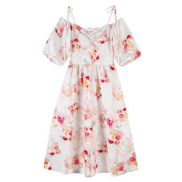 Puff Sleeve Ruffles Ruched  French Retro Campanulaceae Smoky DRESS Square Collar  Waist Slim Temperament Dress | Vimost Shop.