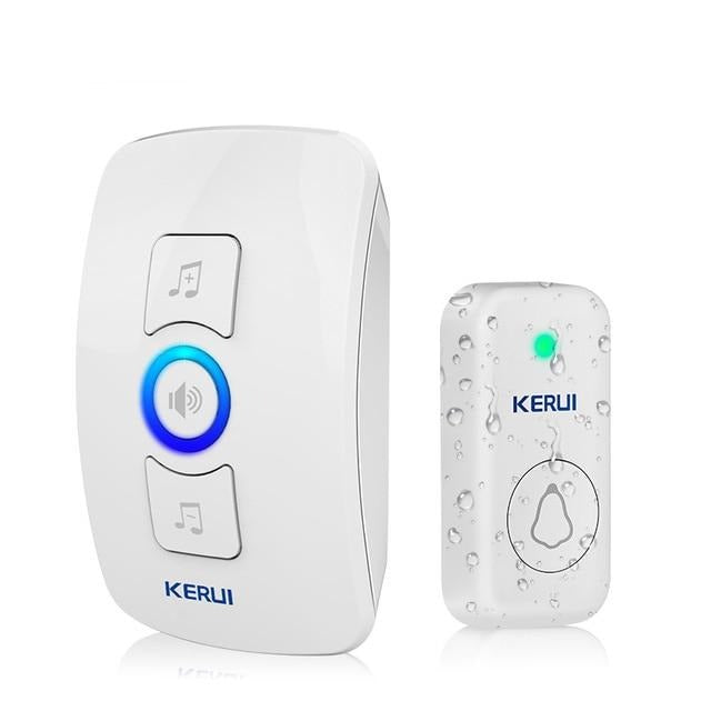 Home Security Welcome Wireless Doorbell Smart Chimes Doorbell Alarm LED light 32 Songs with Waterproof Touch Button | Vimost Shop.