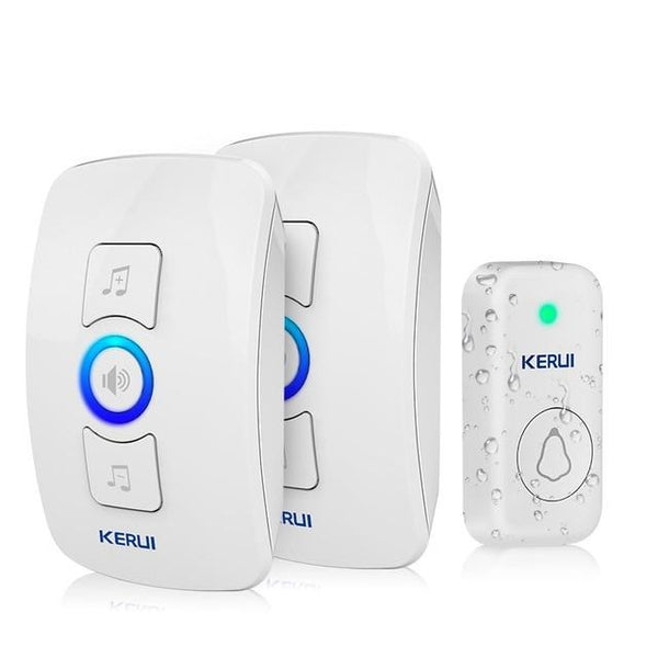 Home Security Welcome Wireless Doorbell Smart Chimes Doorbell Alarm LED light 32 Songs with Waterproof Touch Button | Vimost Shop.